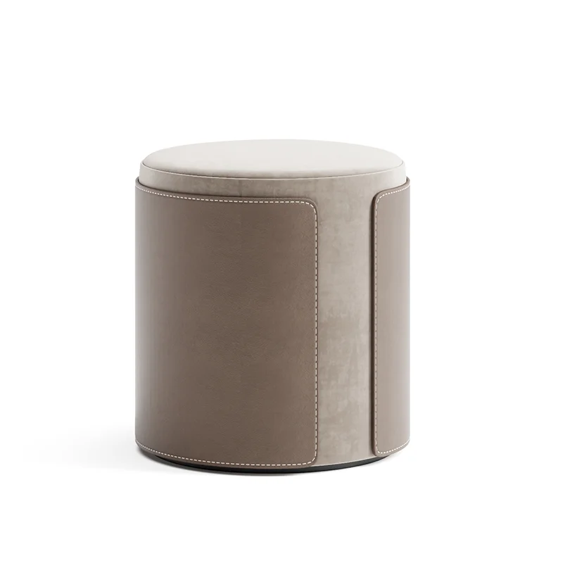 

Medieval style footstool cover, round stool, sofa stool, footstool