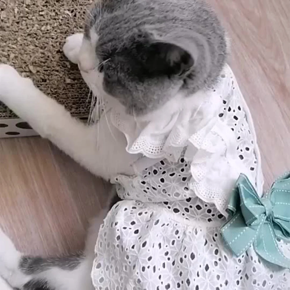 

Adorable Pets Dogs Cats Clothes Summer Dress Creative Skirt Comfortable Lightweight Pet Costume for Travel Cosplay Party