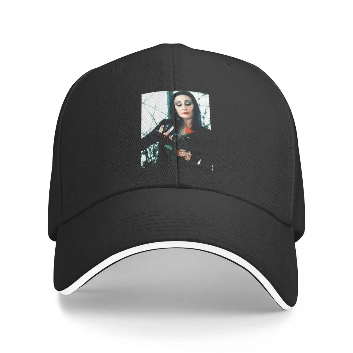 

Morticia addams Baseball Cap funny hat derby hat Fashion Beach birthday Woman Hats Men's