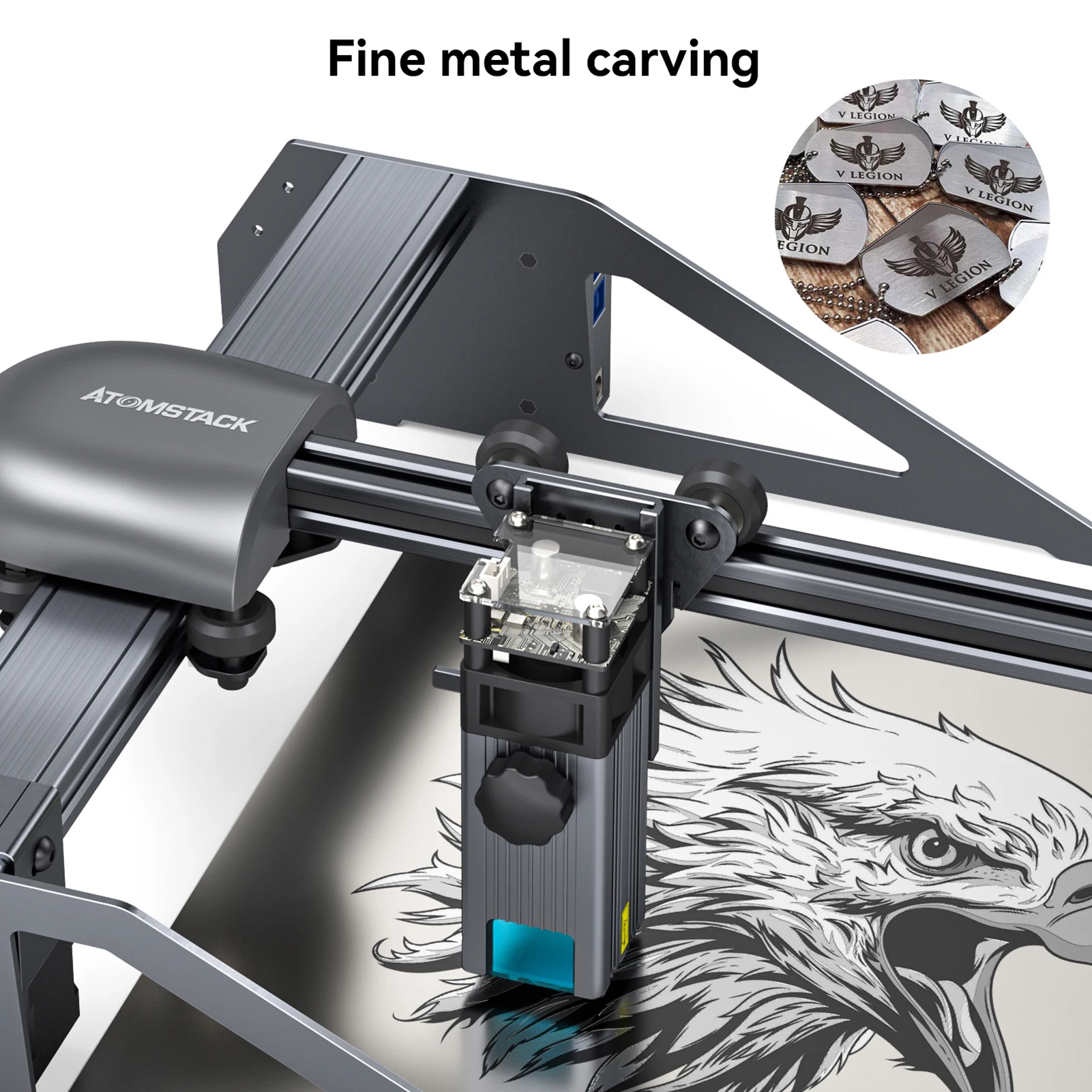 ATOMSTACK P7 30W laser engraving machine desktop DIY engraving and cutting machine with 200*200 engraving area