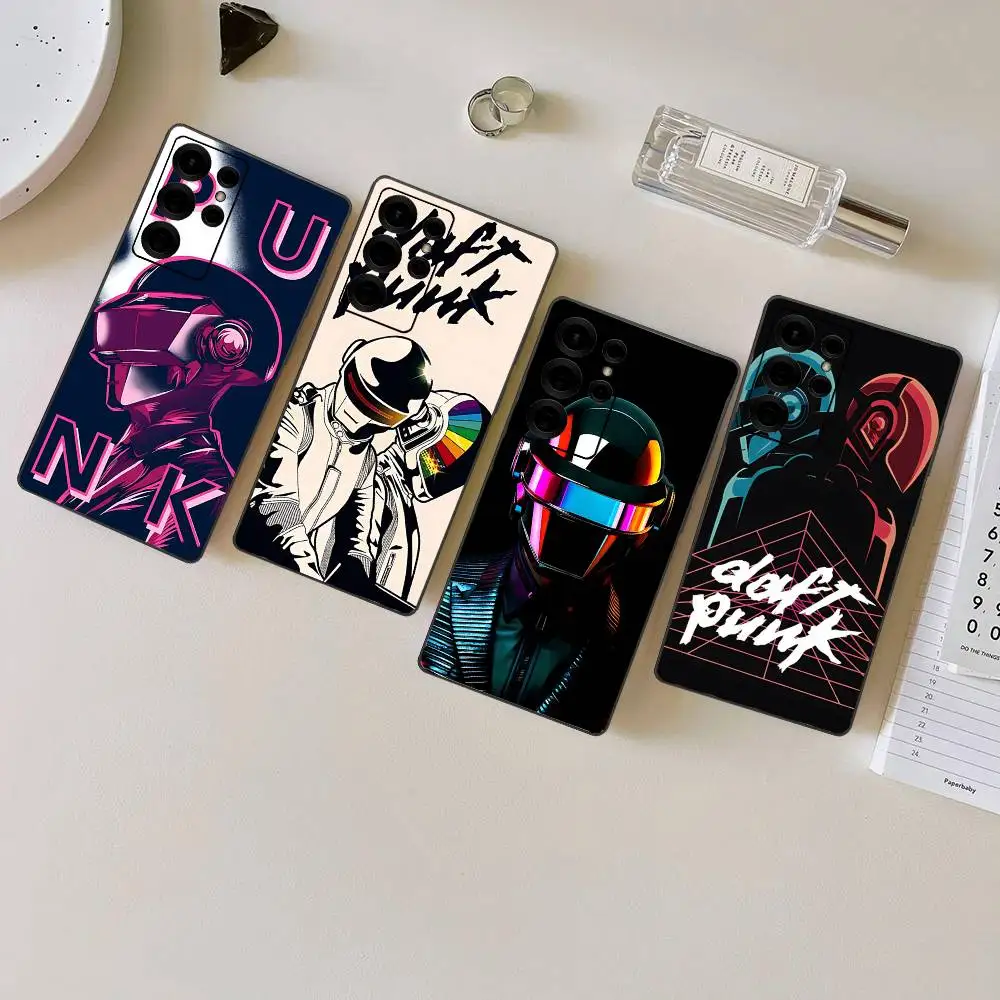 Funda de teléfono con diseño de grupo de música electrónica D-Daft P-Punk para Samsung S 24 Fe 25 Ultra Plus 20 Lite 21 30 22 23 24 22 Ultra 5G