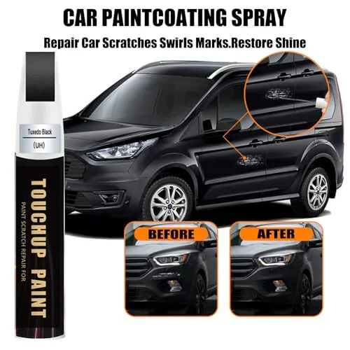 UH Tuxedo Black Touch Up Paint Compatible with Ford Exact Match Touch Up Paint Car Scratch Repair
