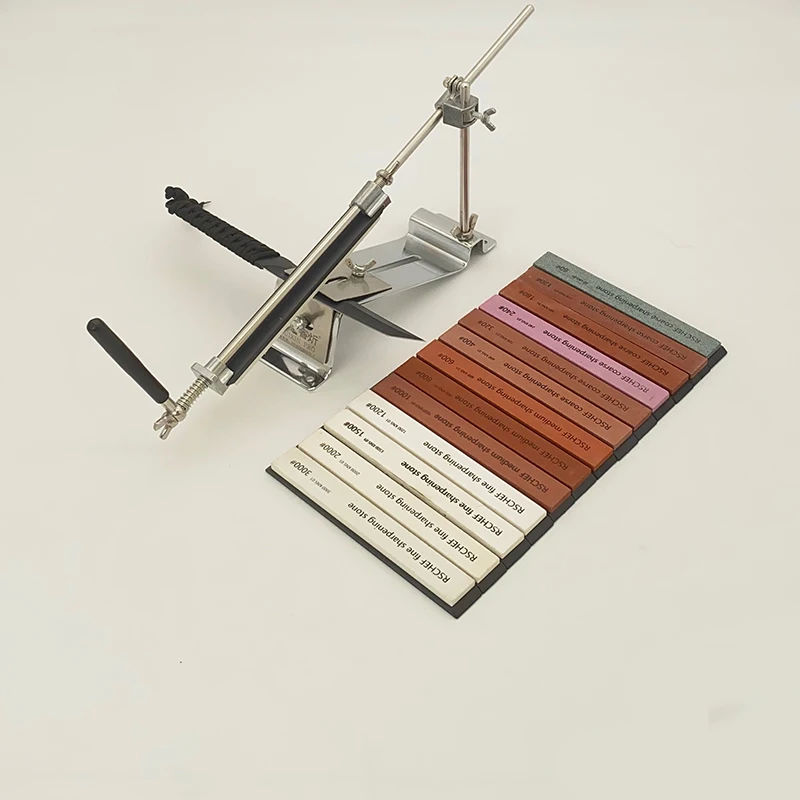 Adjustable Angle Manual Knife Sharpener Ruixin Pro Whetstone Fine Coarse Kitchen Tool