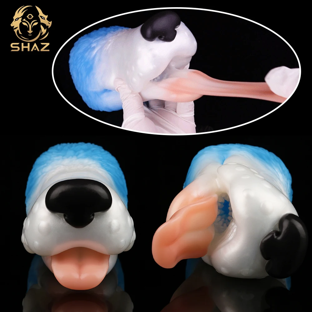 SHAZ الكلب جهاز استمناء الحيوان الحقيقي المهبل الحمار جيب كس Onahole الذكور Matsubator للرجال Sextoys الكبار لوازم 18 + Sexshop