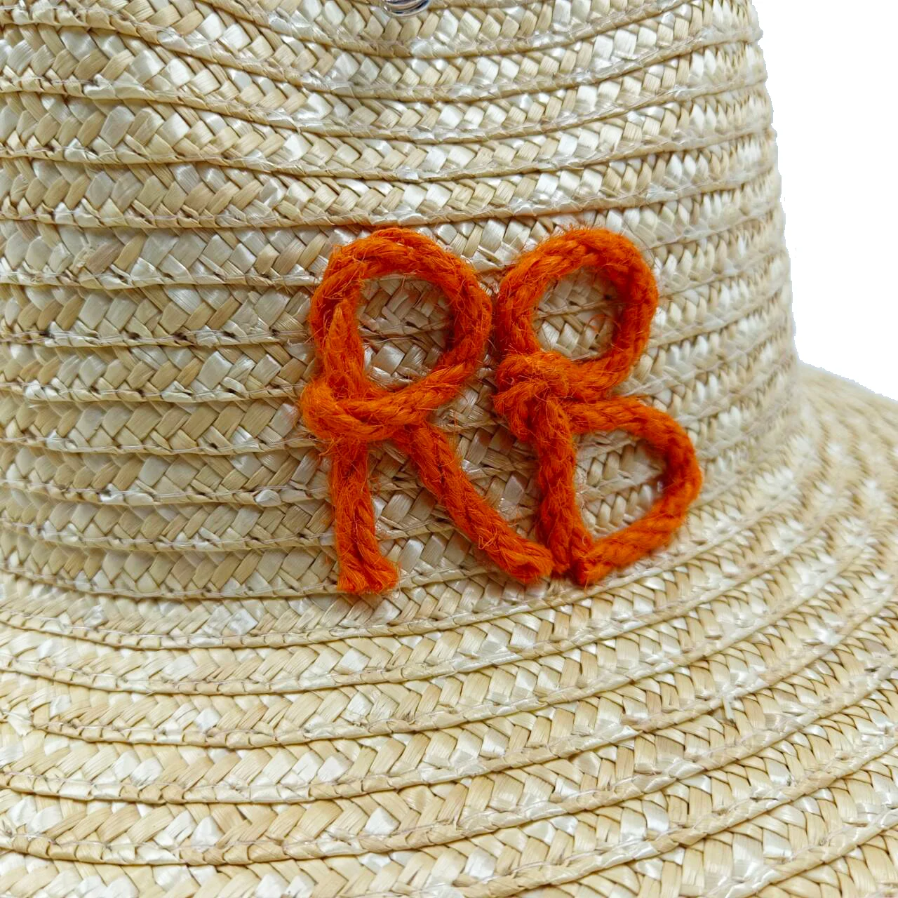2024 Jazz Straw Hat Pearl Chain Sun Hat DIY New Letter Hat Beach Hat Men and Women Punk Style Sun Hat 여름모자