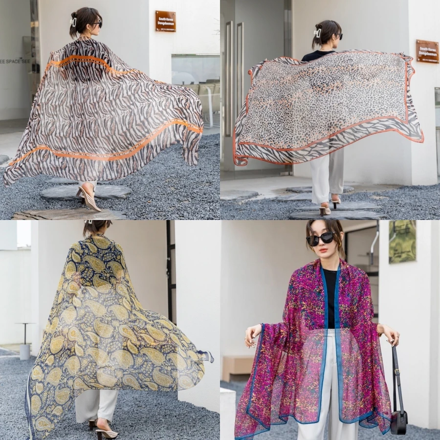 Thin Transparent Travel Beach Sunscreen Scarf for Women Bikini Large Shawl Sarong Wrap Brazilian Swimsuit Cover-ups 125x180cm