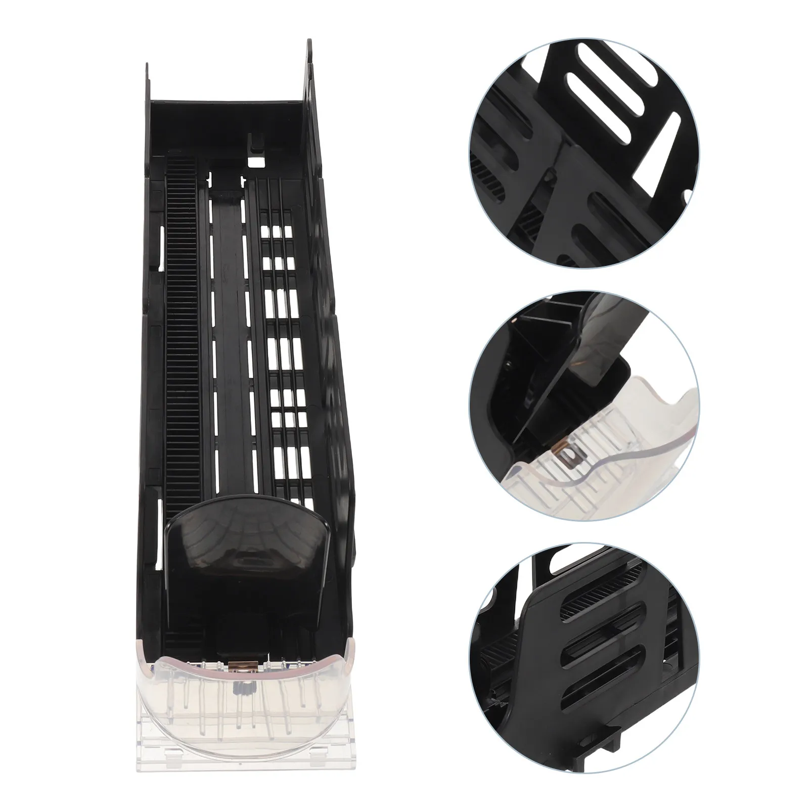 Automatic Drink Dispenser Rack for Fridge Holding 4 Cans Self-Pushing Beverage Organizer Commercial Cold Beverage