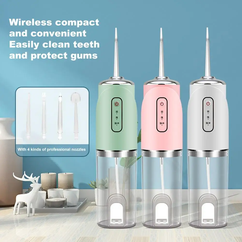 Durable Dental Water Jet Handheld Stylish Rechargeable Water Flosser Supplies  Wide Application Teeth Water Sprayer for Home