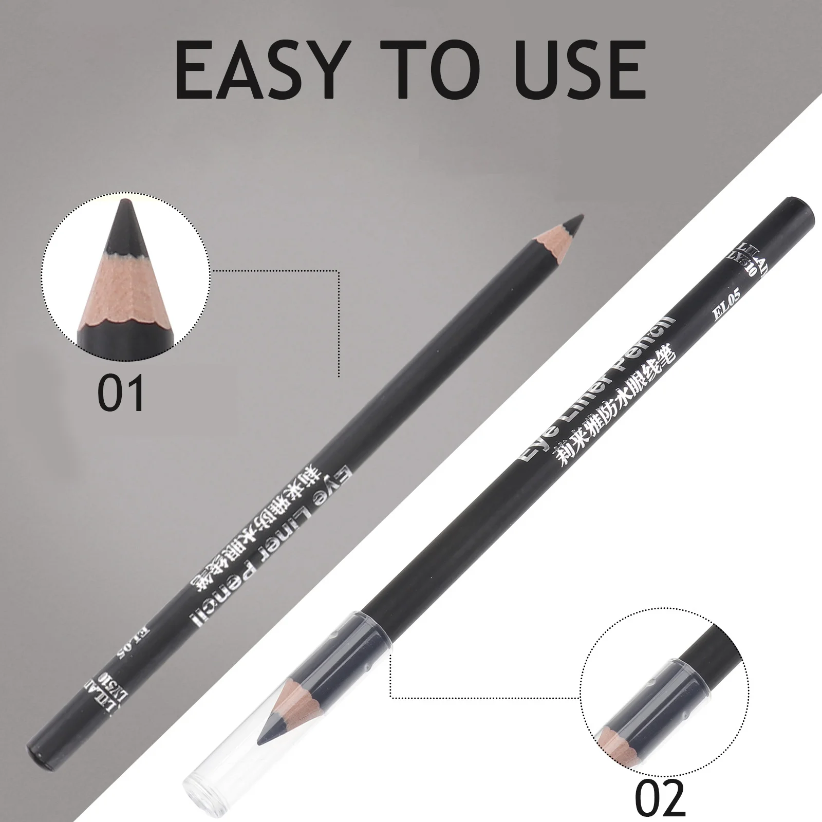 อายไลเนอร์กันน้ำ 1 ชิ้น ติดทนนาน กันเหงื่อ แห้งเร็ว ให้ความแม่นยำสูง ช่วยเพิ่มความหนา สำหรับการแต่งตาสีสันสดใส ปากกาอายไลเนอร์