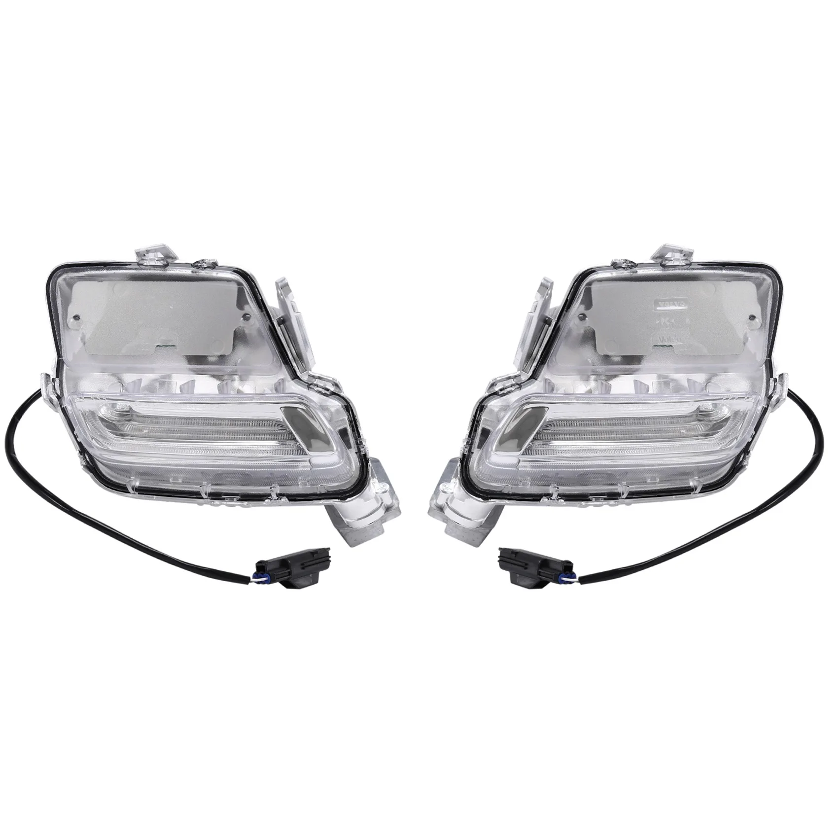 Car Front Bumper Fog Light DRL Daytime Running Light Fog Lamp Fit for Volvo XC60 2014-2018 31364330 31364331