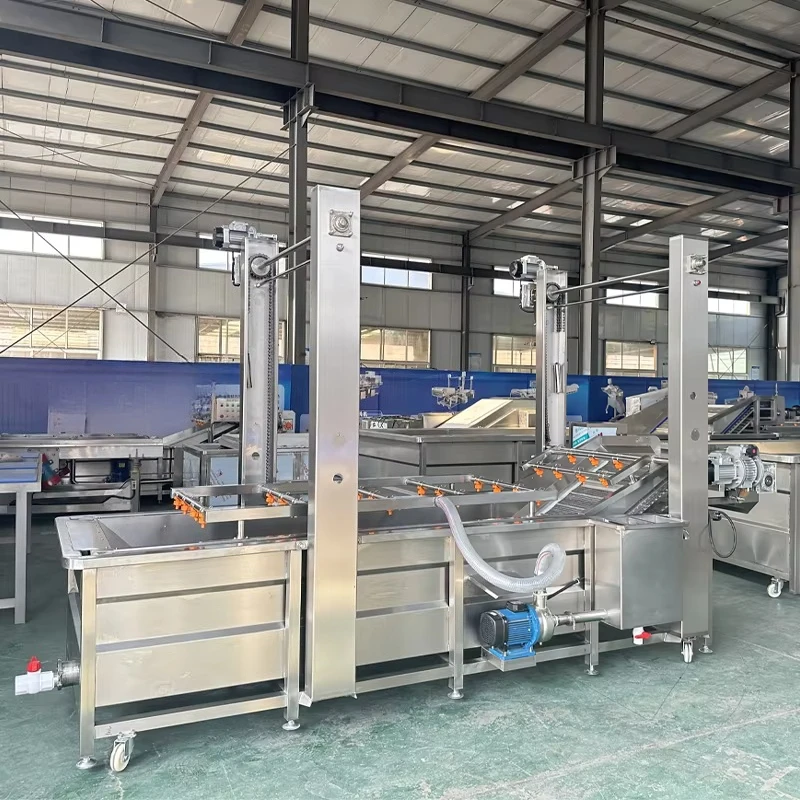 Customized Vegetable Bubble Washing Machine High Pressure Spray Function Leafy Vegetable Root Vegetable Deep Cleaning Equipment