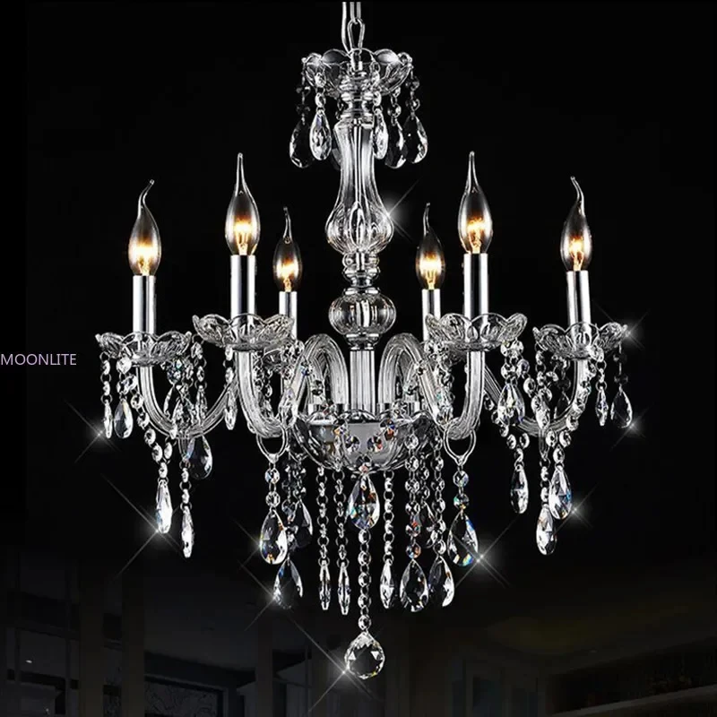 Excellent Crystal Chandeliers Lustres De Cristal Chandelier LED without Shade Wall Lamp E14 Lustre DX47VR