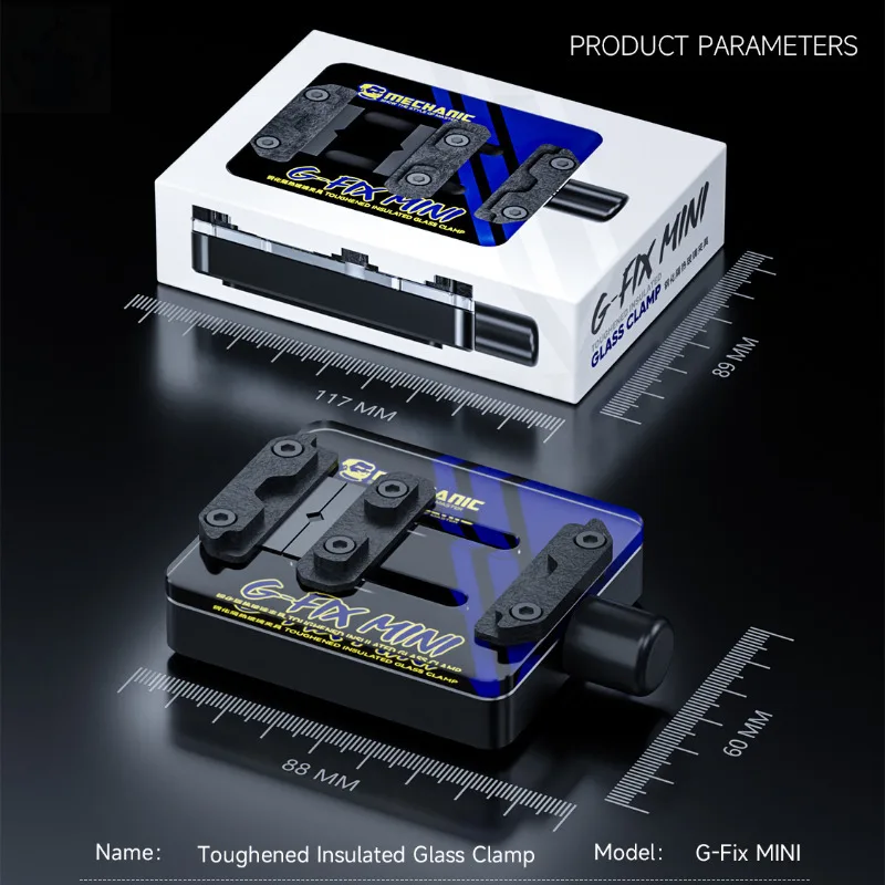 

Механический профессиональный зажим для печатной платы G-Fix MINI, ход 16–37 мм, 500 ° C-стойкое термостойкое стекло вогнутая конструкция для точного рабочего инструмента