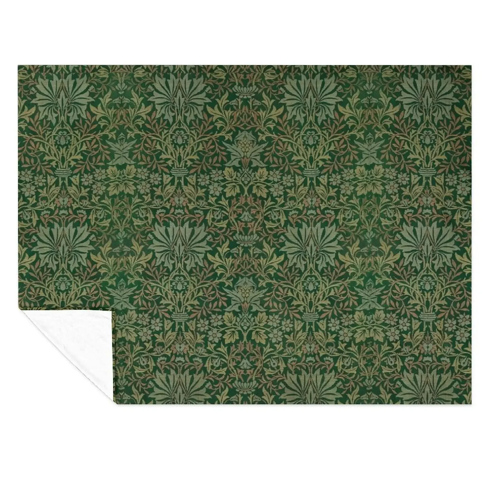 

Flower Garden by William Morris, 1879 Throw Blanket Hairys Blankets For Bed Soft Plush Plaid Bed linens Blankets