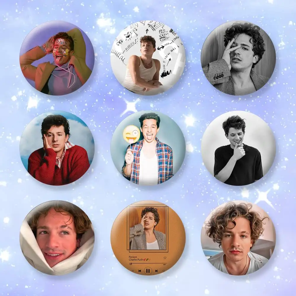 

Singer C-Charlie puth Brooches Cartoon Badge Pins Backpack Hat Accessories Friend Gift