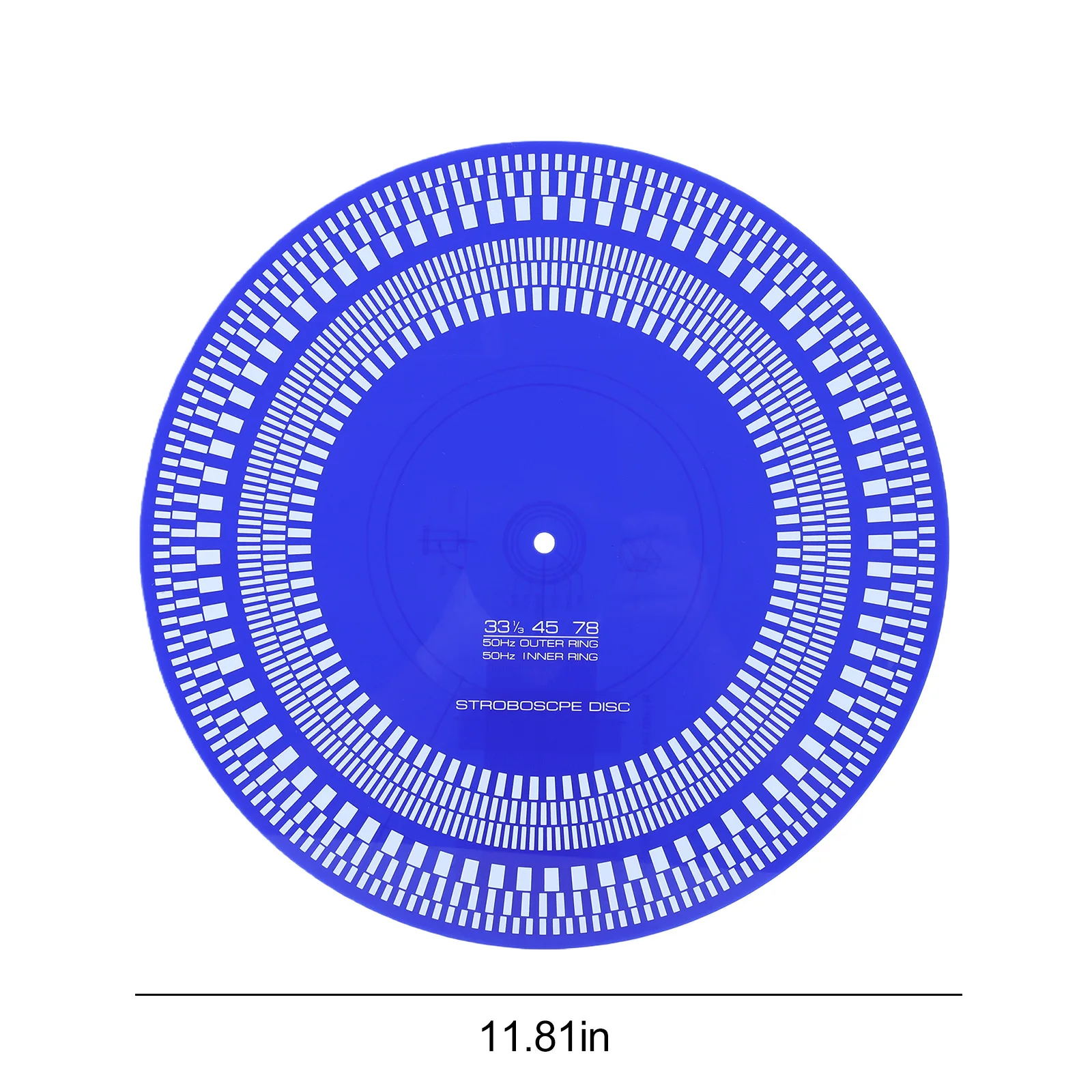 Turntable Strobe Disc 11.81 in X 3mm LP Turntables Calibration Disc Double Sided 33/45/78 RPM for Record Player Testing Speeds