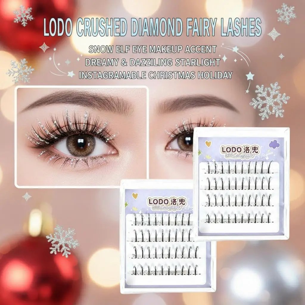 Faux cils C Curl neige rêveur fée cils naturel maquillage des yeux agrandir les yeux Festival de noël outil de maquillage