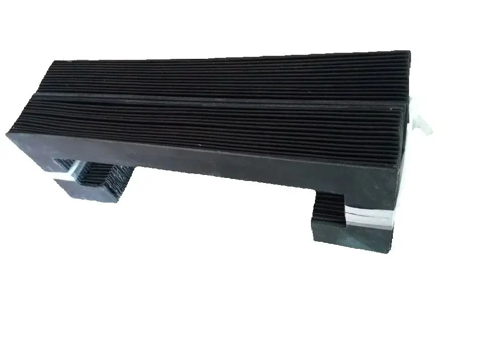 T2 shape accordion cover for cnc,  285mm x 100mm x Lmax 500mm