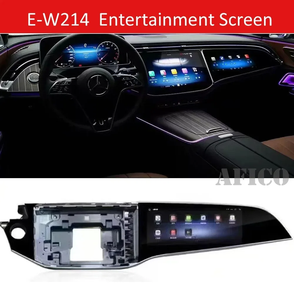 For Mercedes New E class W214 2024 LED Display Co-pilot Entertainment Screen Multi-media Passenger Touch Screen