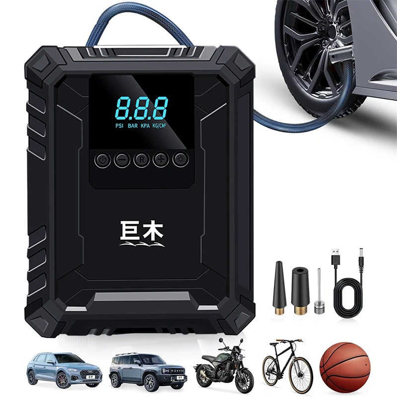 

Портативный воздушный компрессор 12 В, автомобильные насосы, накачка шин, велосипедный насос для автомобильного компрессора, портативный электрический воздушный насос, инжектор воздуха для шин