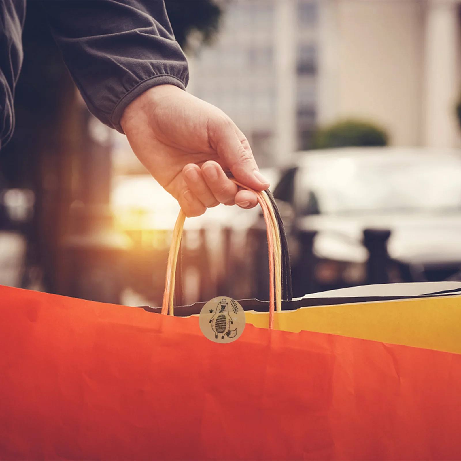 Xmas Gift Bag Sticker Christmas Stickers The Sealing for Envelope Embellishment