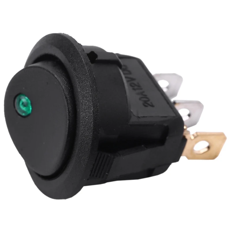 LED 도트 라이트, 자동차 보트 라운드 로커 ON/OFF 토글 SPST 스위치, 12V, 16 개 인기