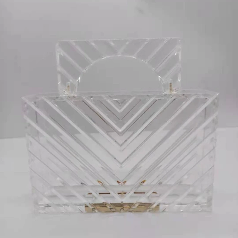 Clutch New Simple Handbag Acrylic Trendy Transparent Evening Bag Designer Handbags Women Designer Luxury University Woman Tote