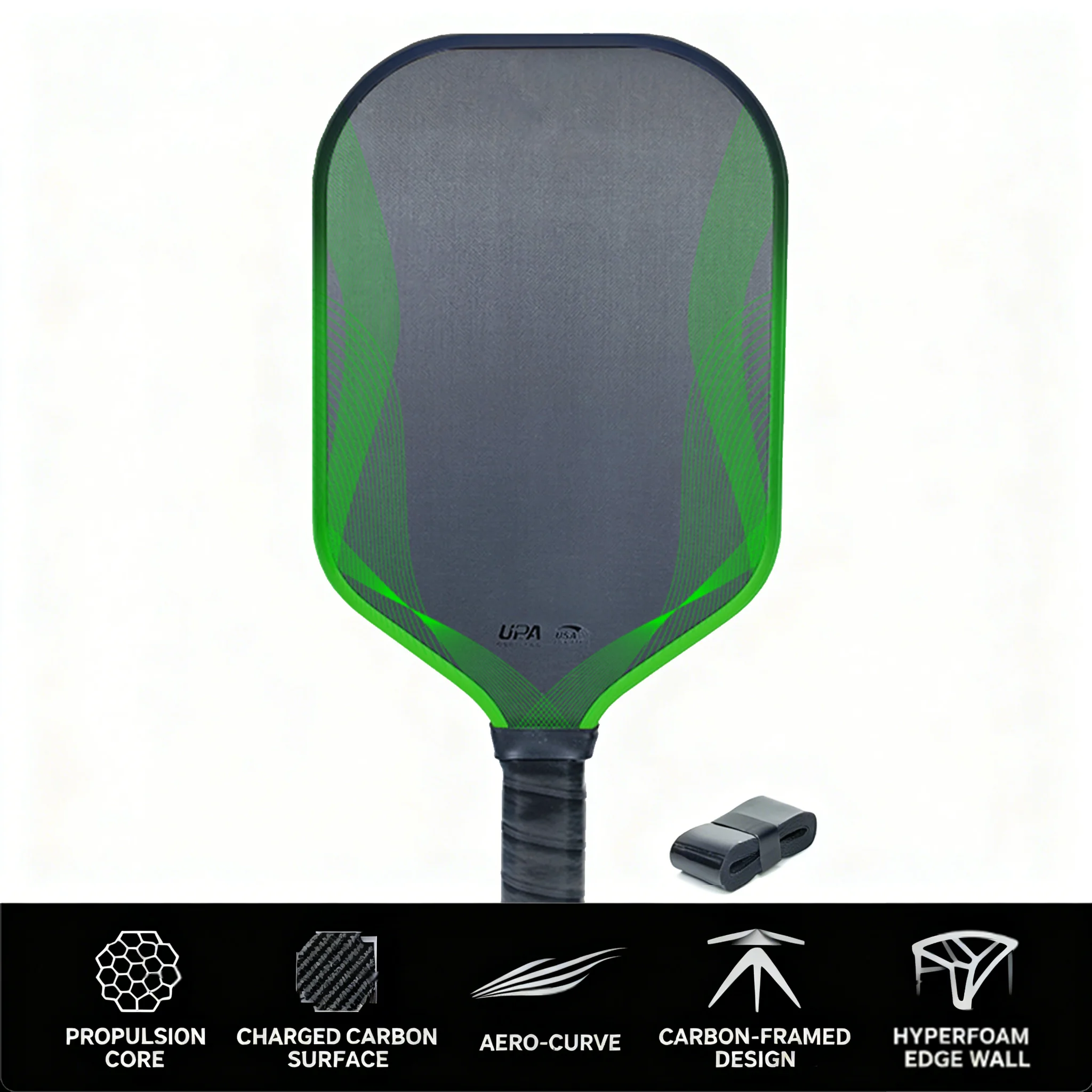 مجداف كرة المخلل الرغوي TFP الاحترافي - يتميز بتقنية الدفع الأساسية من ألياف الكربون Toray T800