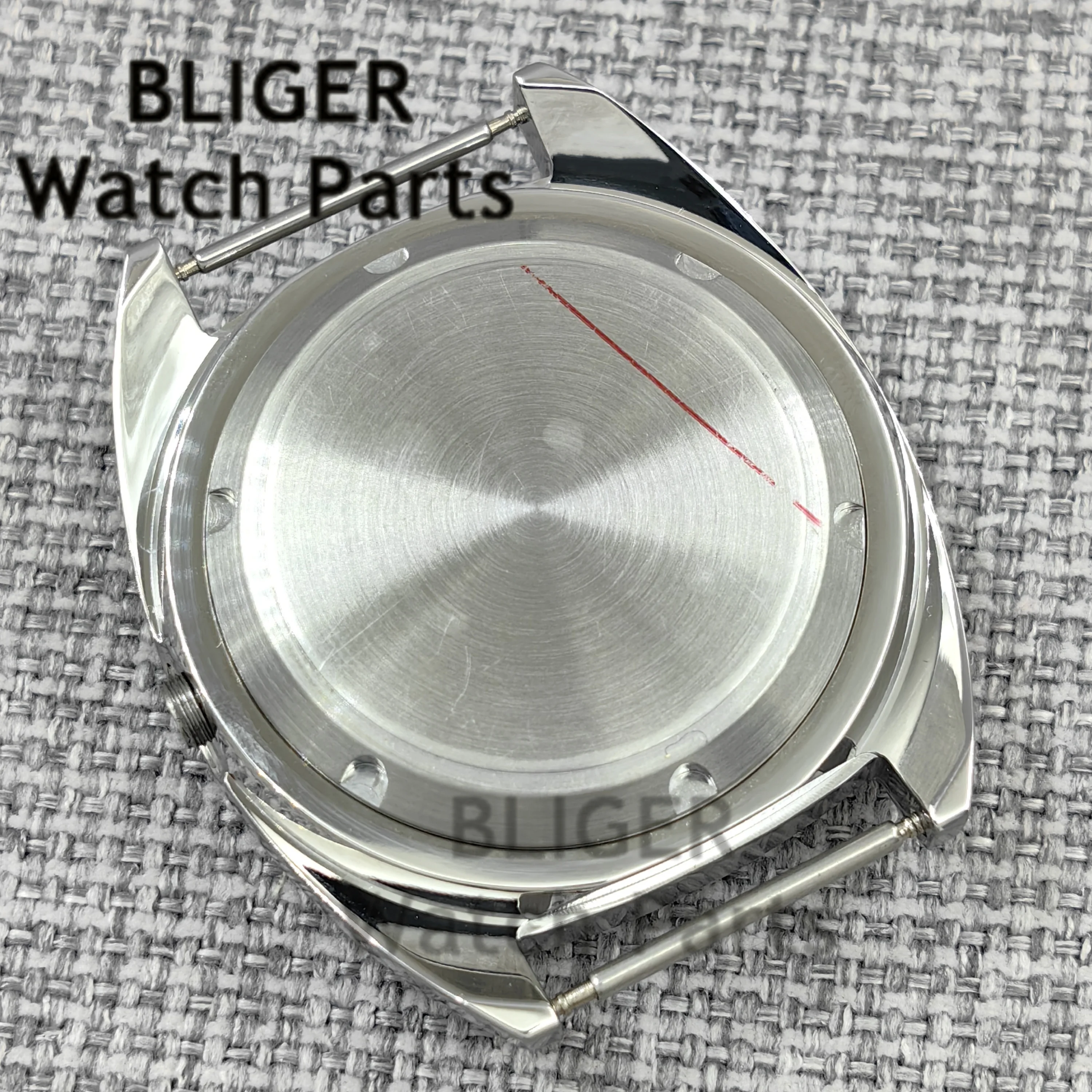 BLIGER 36mm/39mm Double Domed Sapphire Glass Watch Cases Fit NH34 NH35 NH36 NH38 ETA2824 PT5000 Movement Big Crown/Small Crown