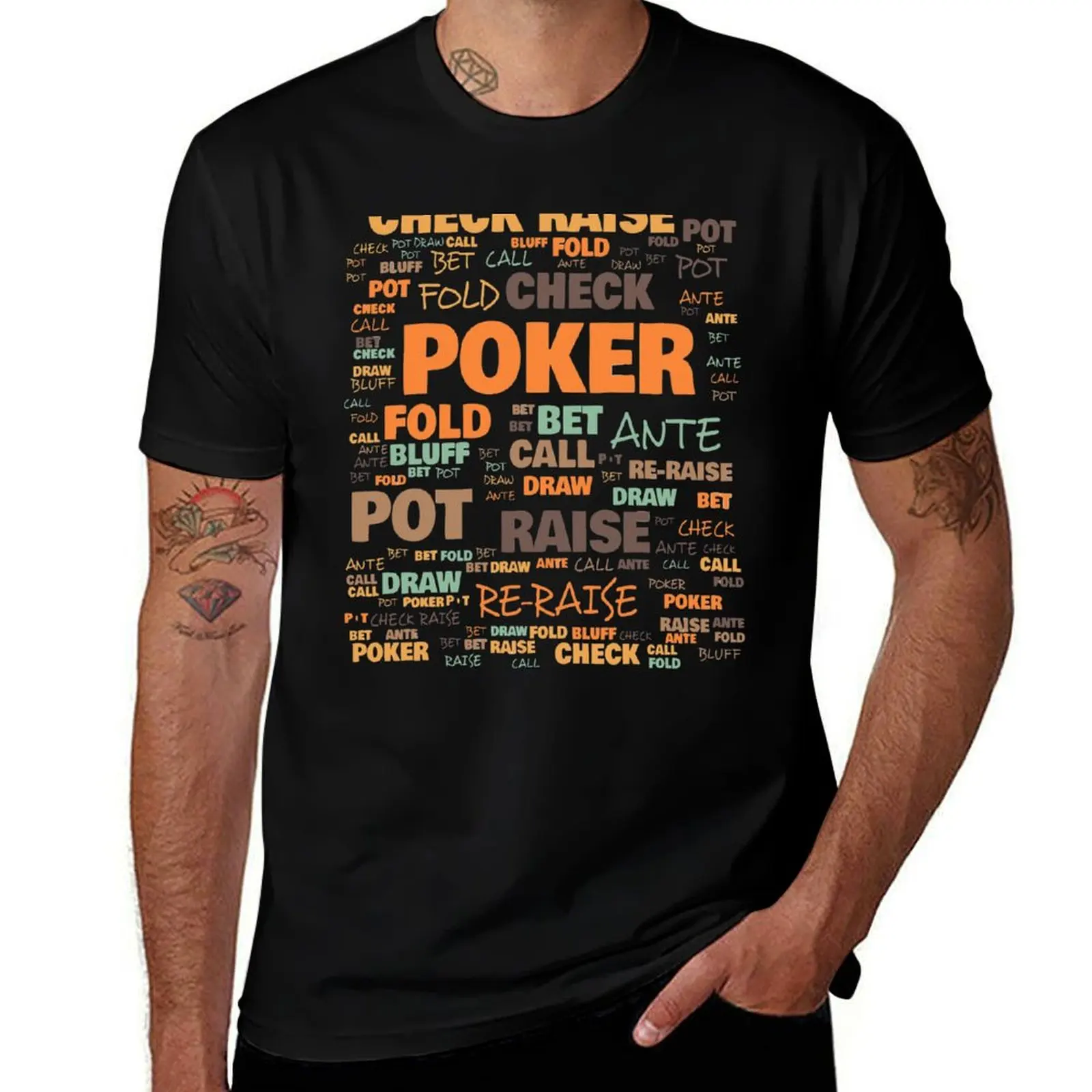 

Poker Terminology - Commonly Used Poker Terms T-Shirt cotton t shirts high quality man t shirts for men