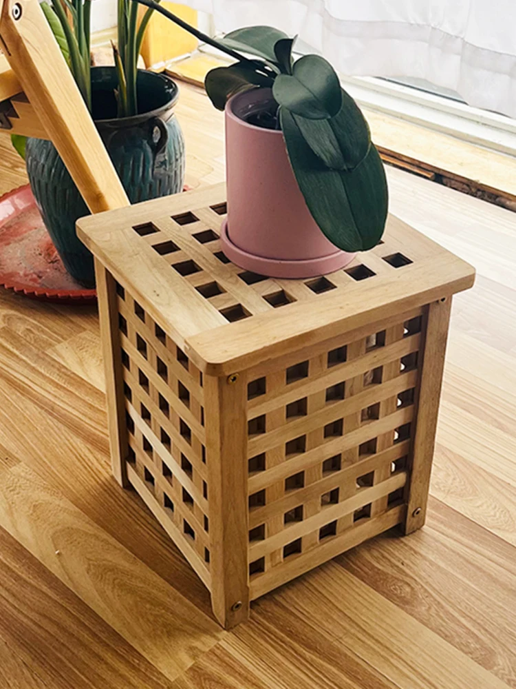 Modern Simplicity Assemble The Low Stool Household Wooden Square Sstools Multi Functional Furniture Storage Tabouret