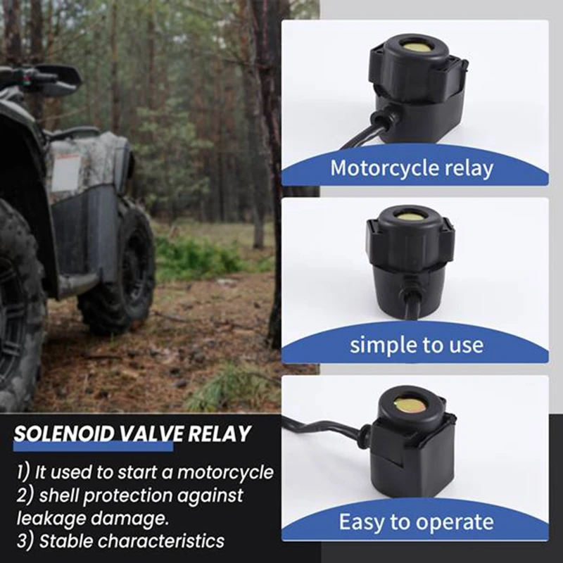 2 Pcs Start Solenoid Valve Relay Gy6 70Cc/110Cc/650Cc/125Cc/150Cc For Motorcycle Atv Scooter image 4