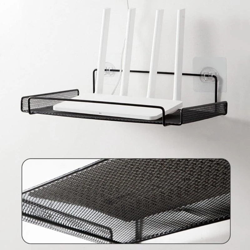 WiFi Router Shelf Wall Mount Speaker Shelf for Cable Box Box Accessories Media Devices Wall Mount Holder