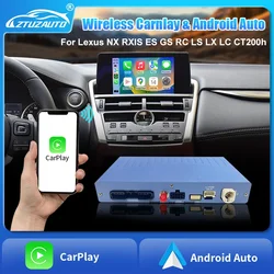 Wireless CarPlay for Lexus NX RX IS ES GS RC UX CT200h LS LX LC, 2012-2022 Android Auto Mirror Link AirPlay Car Play Functions