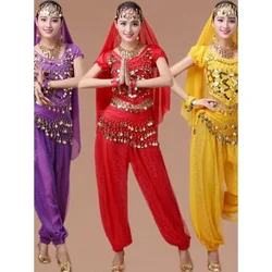 Conjunto de traje de danza del vientre para mujer, ropa india de bollywood, vestido de danza del vientre egipcio