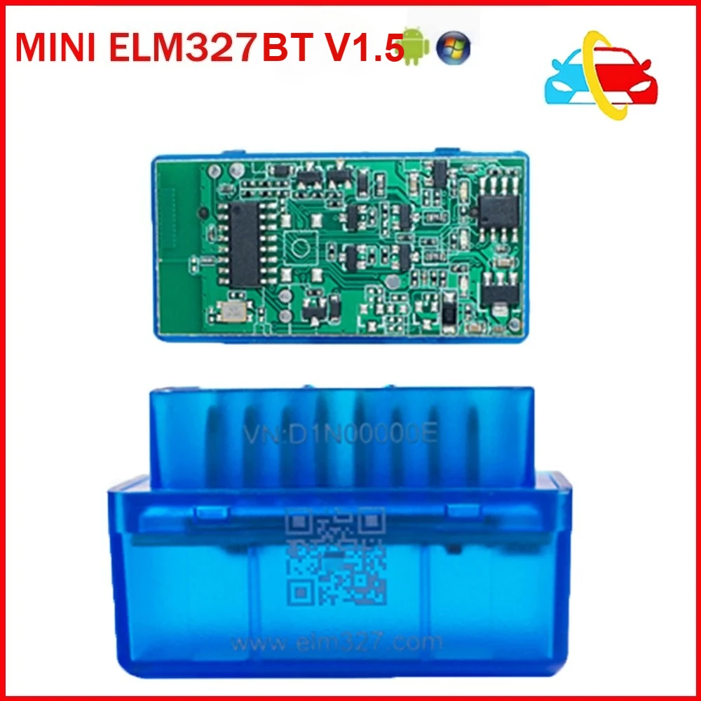 

Мини ELM327 V1.5 Bluetooth с сканером OBD2 25K80 ELM 327 BT 4.0 Считыватель кодов CAN-чип IOS/Android/ПК Автомобильные диагностические инструменты