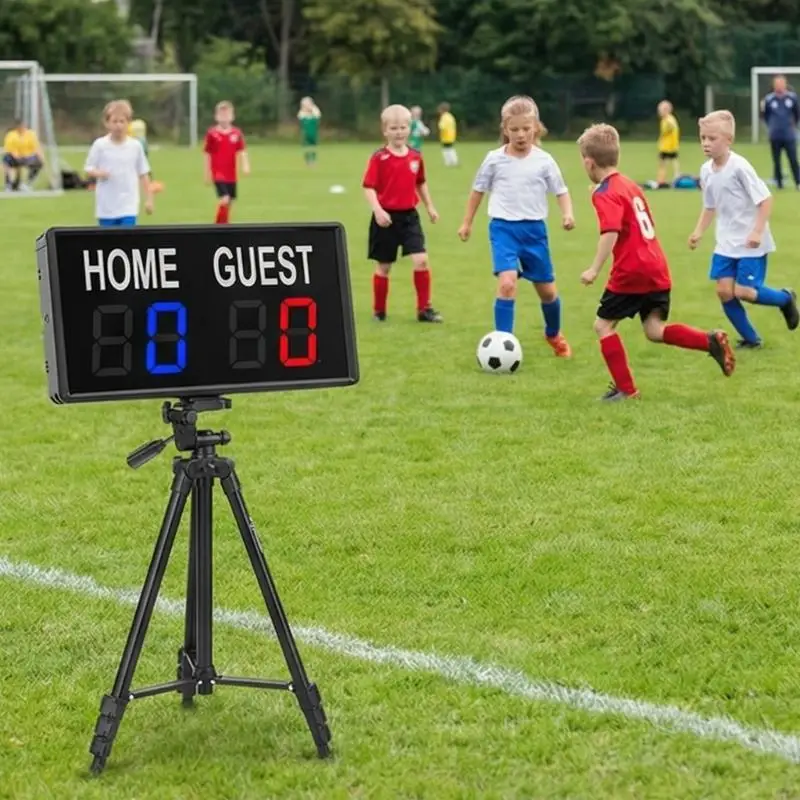 Multi-Sport Digital Scoreboard Adjustable Brightness Indoor Electronic LED Scoreboard Score Keepers With Remote Control