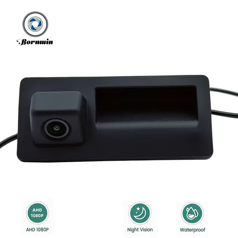 Bornwin AHD1080P 자동차 후방 카메라, 폭스바겐 골프 파사트 B7 B6 티구안 제타 MK6 아우디 A3 A4 A5 Q5 A6 B6 용