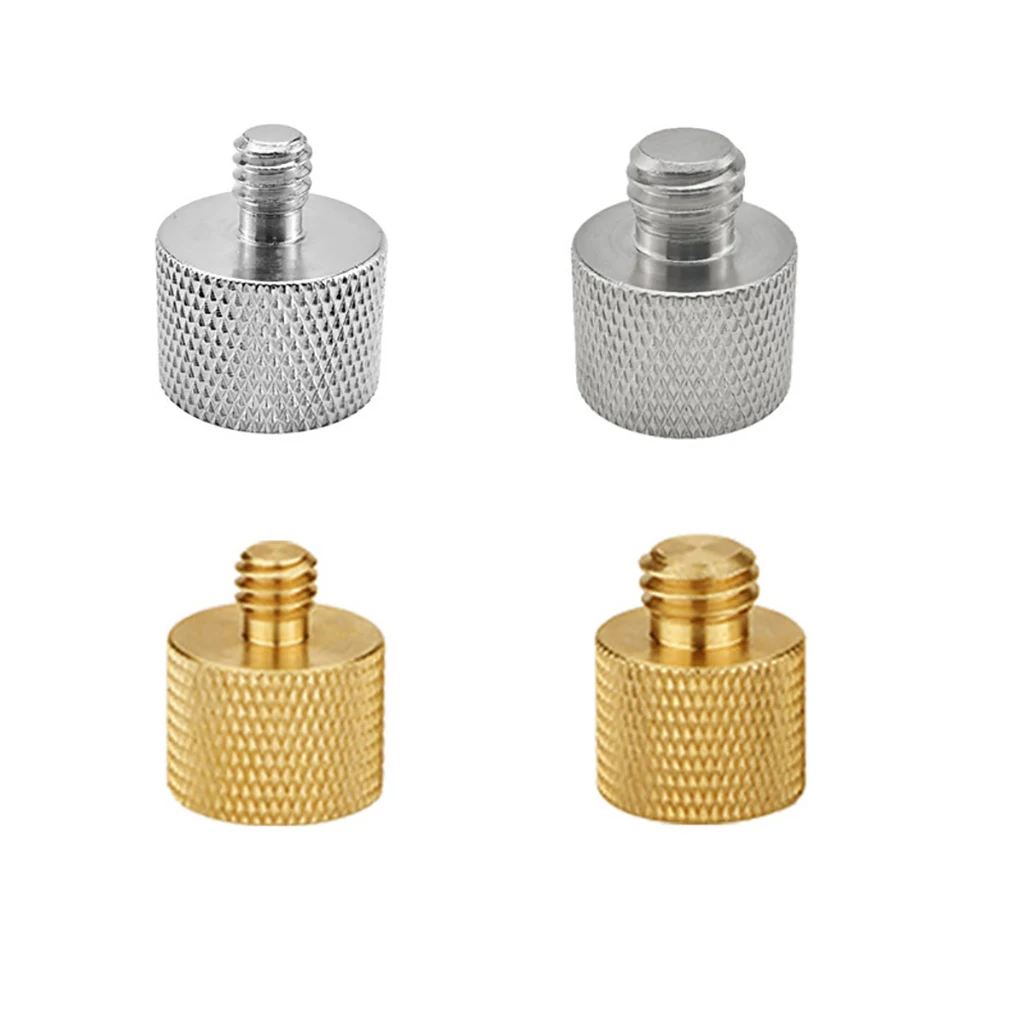 حامل ميكروفون تمديد قضيب 5/8 "-27 5/8 1/4 3/8 ذكر أنثى برغي محول محول هيئة التصنيع العسكري حامل جبل كاميرا ثلاثية القوائم تحويل