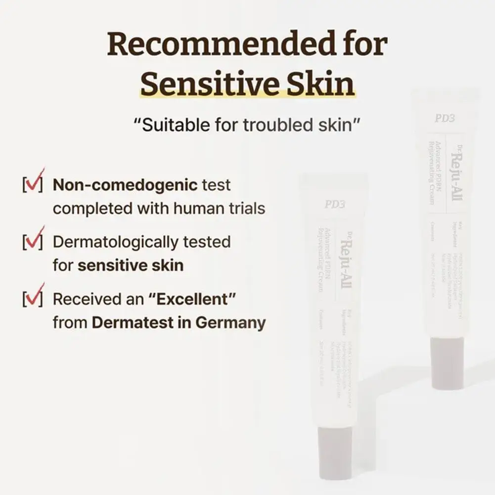 Dr Reju All 20ml Advanced PDRN Rejuvenating Cream Anti Aging Wrinkle Lifting Firming Face Moisturizer Collagen Niacinamide - view 5