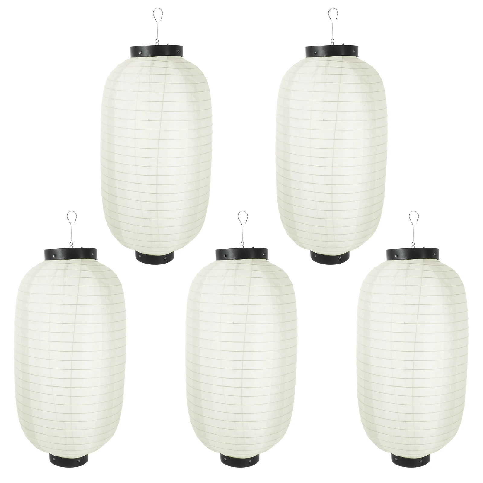 

5pcs 25X45Cm Silk Lantern Hanging Waterproof Party Decorative Light For Wedding Birthday Festival Celebration Khaki