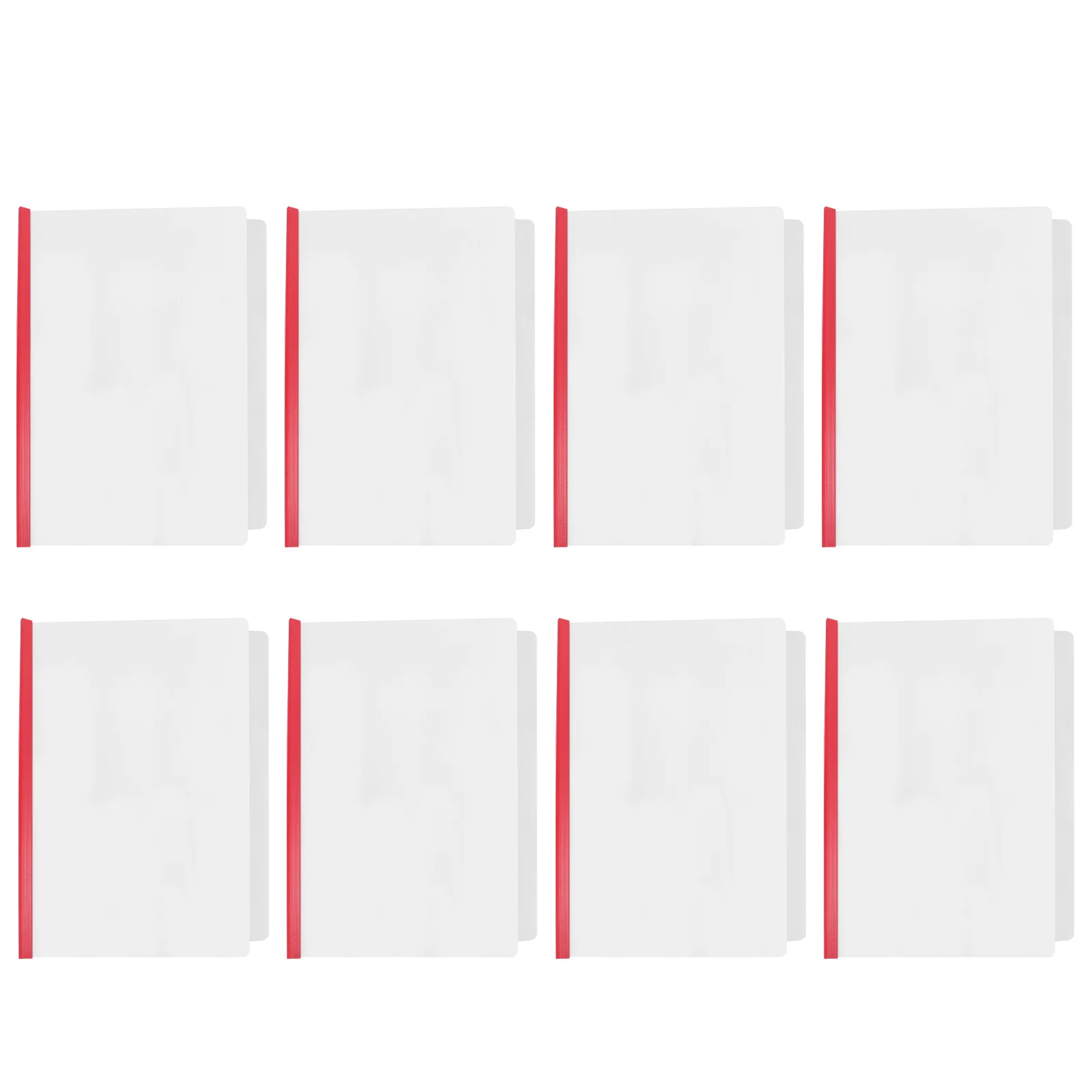 10pcs A4 Transparent File Folders Plastic Lever Clamps For School Office Document Organizer Storage Rod Clips Students Papers