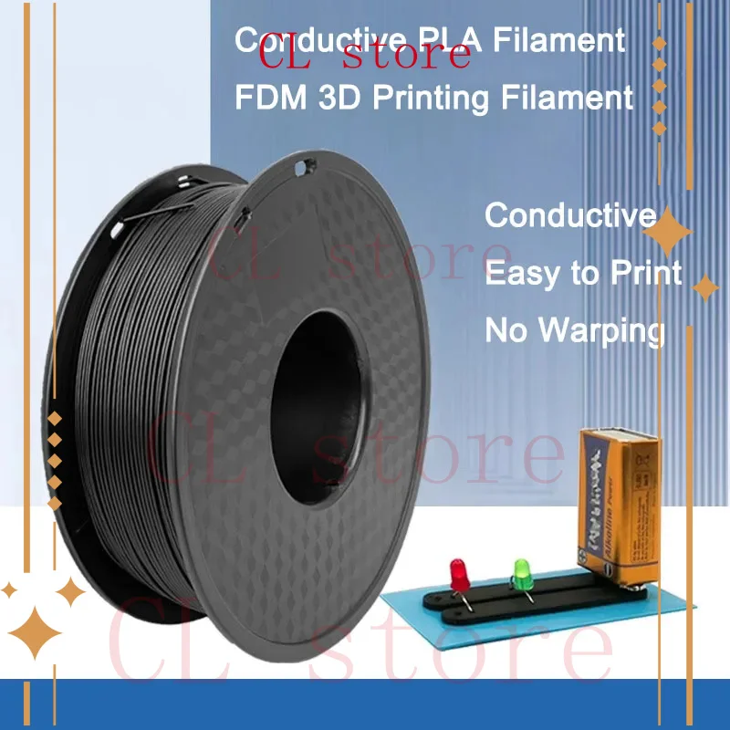 

Проводящая нить для 3D-принтера PLA 1,75 мм Расходные материалы для 3D-принтера Специальная 3D-печать Пластиковый материал Материал FDM
