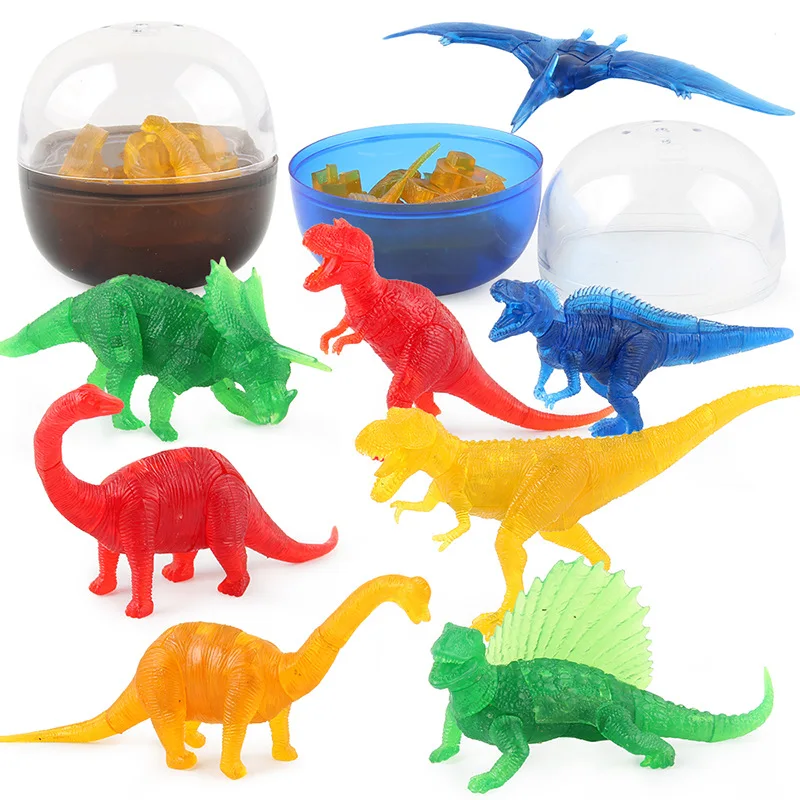 1 pcs Brinquedos Educativos para Crianças New Candy Eggshell Dinosaur Building Blocks Assembly Brinquedos Crianças Montessori Brinquedos