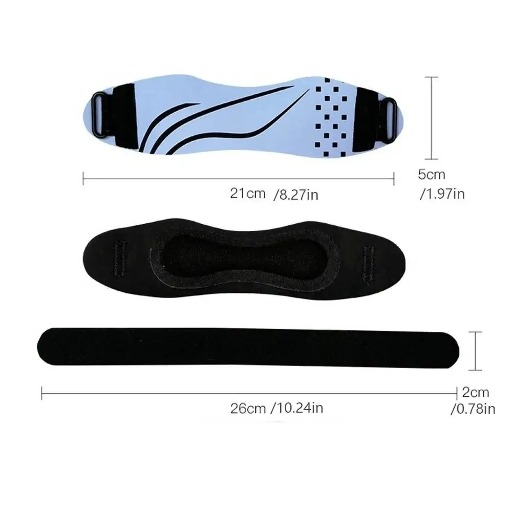 Cinto patelar ajustável respirável, absorção de choque, protetor de joelho de nylon, silicone, elastano, corrida