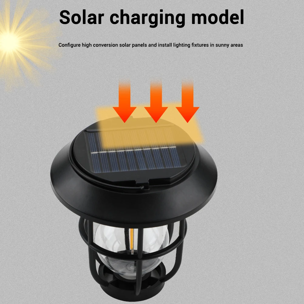 Lumières solaires d'extérieur super lumineuses, étanche IP65, marche et arrêt automatiques, lanterne de paysage à LED pour cour