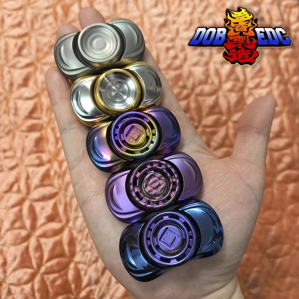 DOB EDC Empty Shuttle Fidget Spinner Fidget Toys For Adults Office Desk Two-Bladed Fidget Spinner Anxiety Relief Gadgets