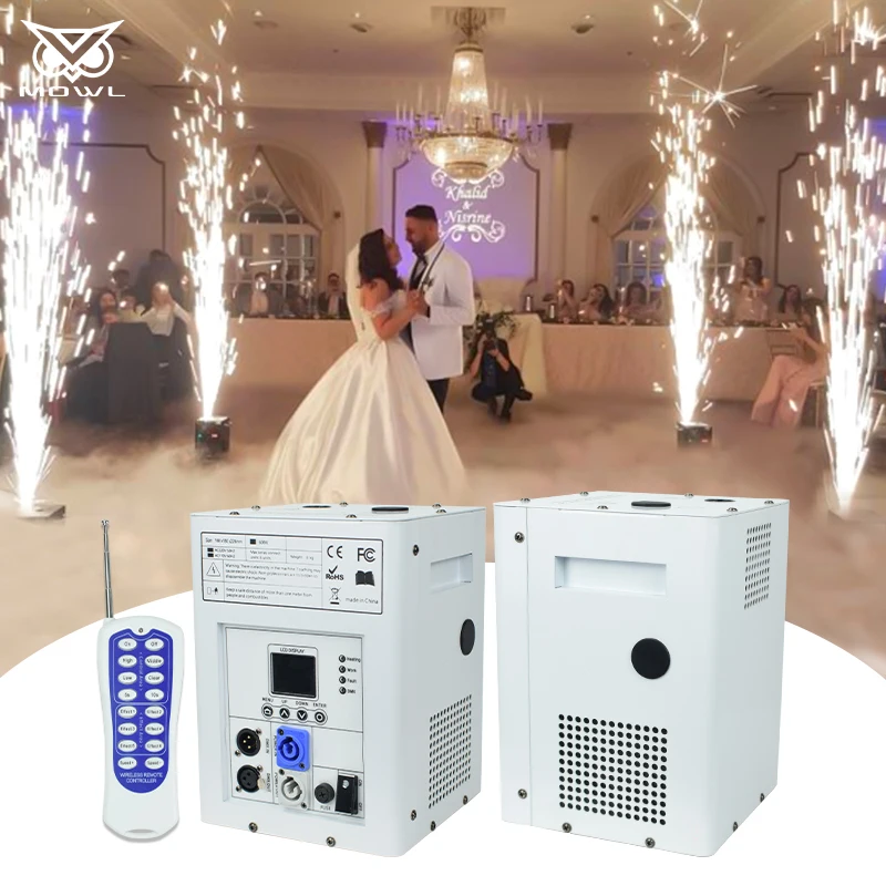 

Stage Effects Machine Cold Pyro Machine White 750W Sparkler Fountain for Wedding Stage