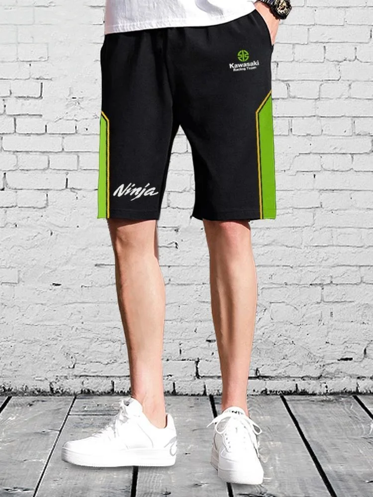 

Summer Popular Quick Drying Breathable Kawasaki Motorcycle Shorts and Off-road Motorcycle Sports Shorts, Outdoor Sports Shorts