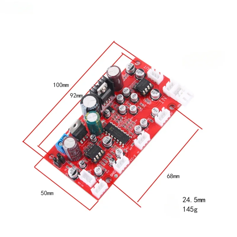 SOTAMIA CD2399 Microphone Amplifier Audio Board NE5532 Op Amp with Pre-amplifier DIY Home Music Dynamic Coil Electret Microphone